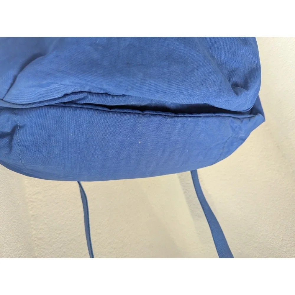 Kipling Laptop Backpack Unisex Large Blue Good Crinkled Nylon Tech Bag